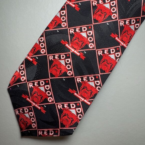 Vintage Red Dog Beer Necktie - Picture 1 of 4